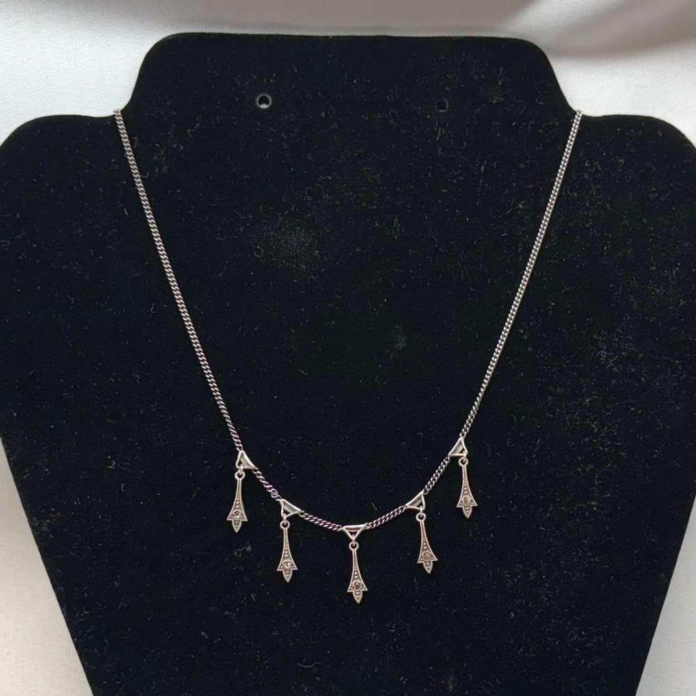 Chan Luu Necklace Women OS Silver Good 925 Sterling Multi Charm Dangle Boho